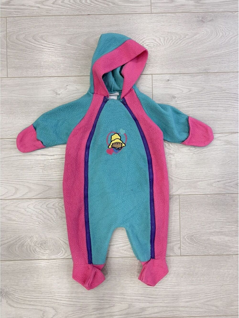 Vintage Kids Baby Toddler Paddington Bear Romper 6-12 months